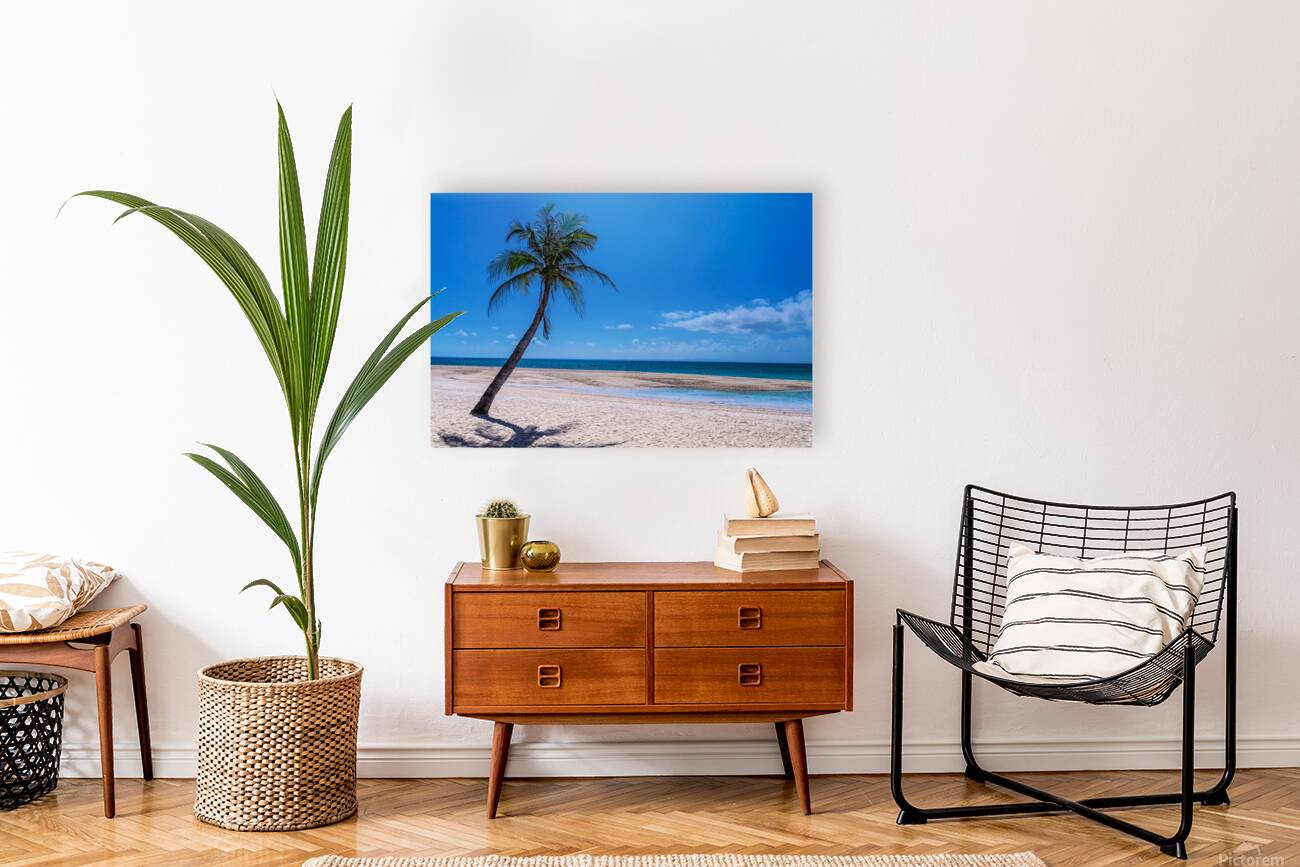 Tropical Blue Skies And White Sand Beaches Reproduction