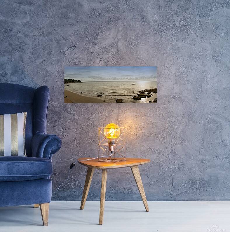 Tranquil Panoramic Beachscape of Negros Oriental Reproduction