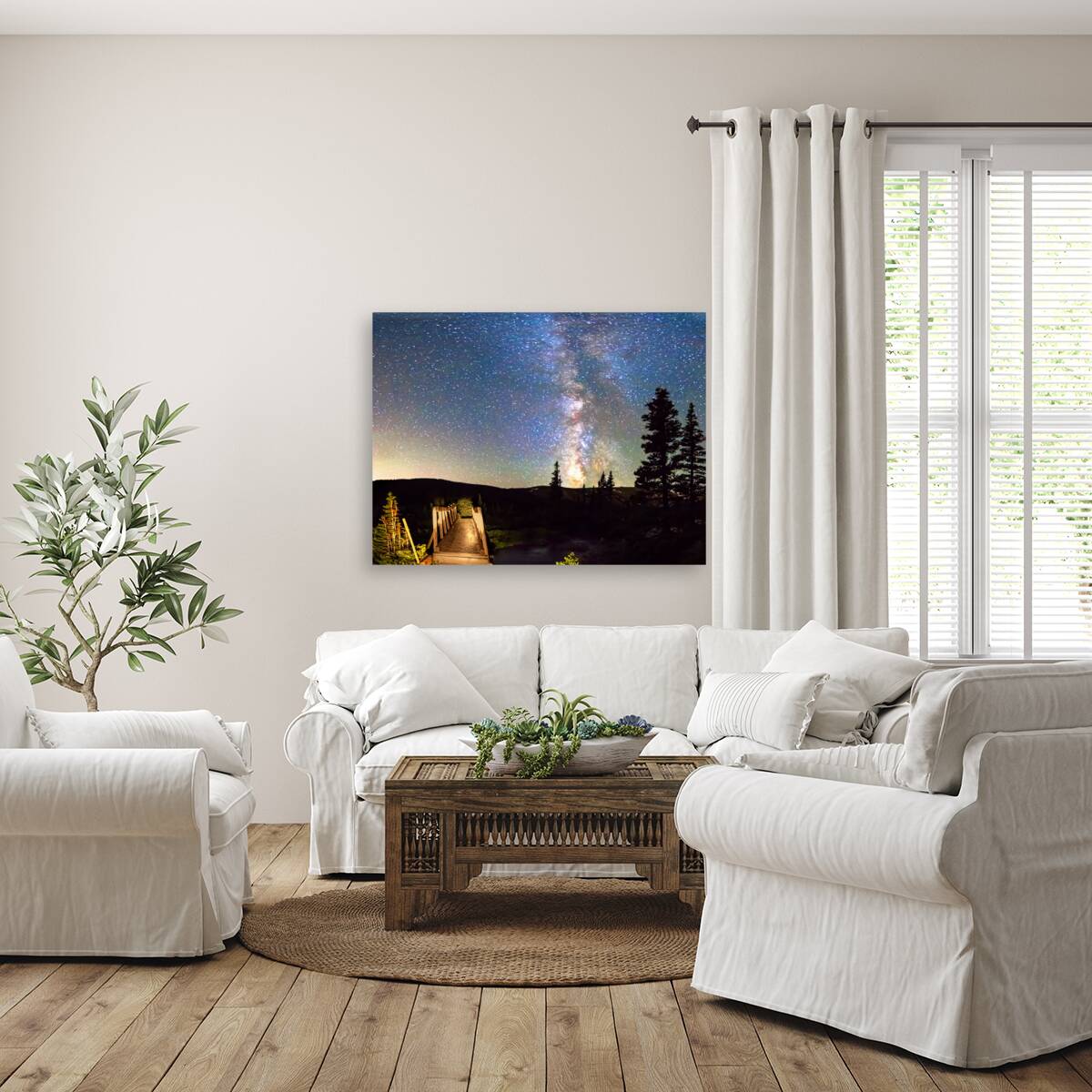 Walking Bridge to The Milky Way Reproduction