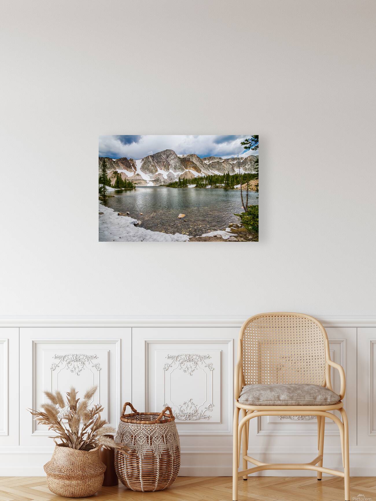 Mountain Majesty Medicine Bow Peak Reflection Reproduction