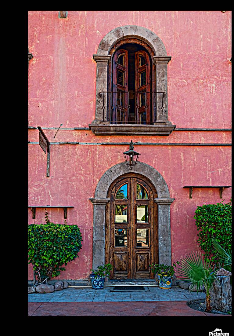 Historic Adobe Architecture in Loreto Baja California Reproduction