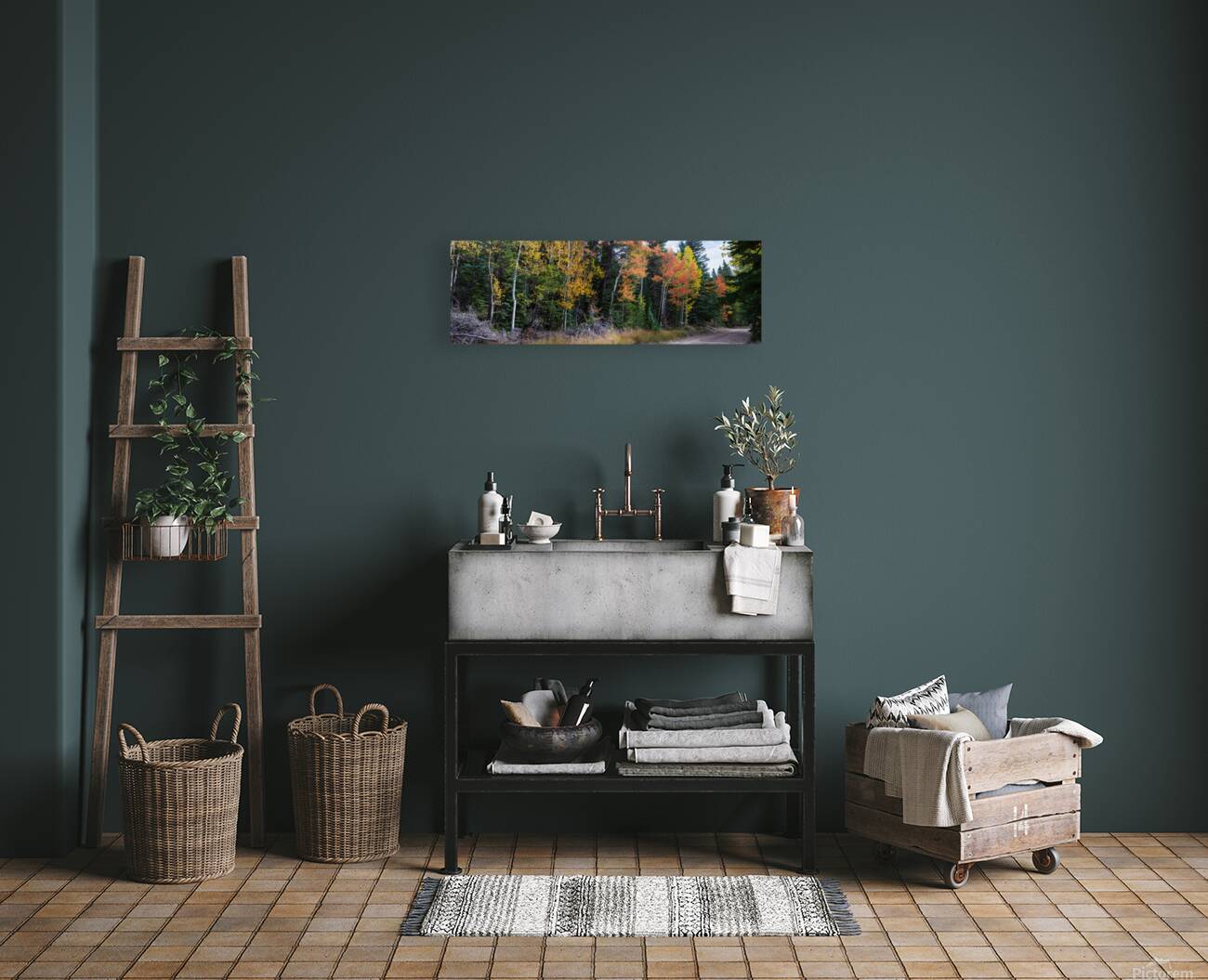 Sunday Drive Wide Panoramic View Reproduction