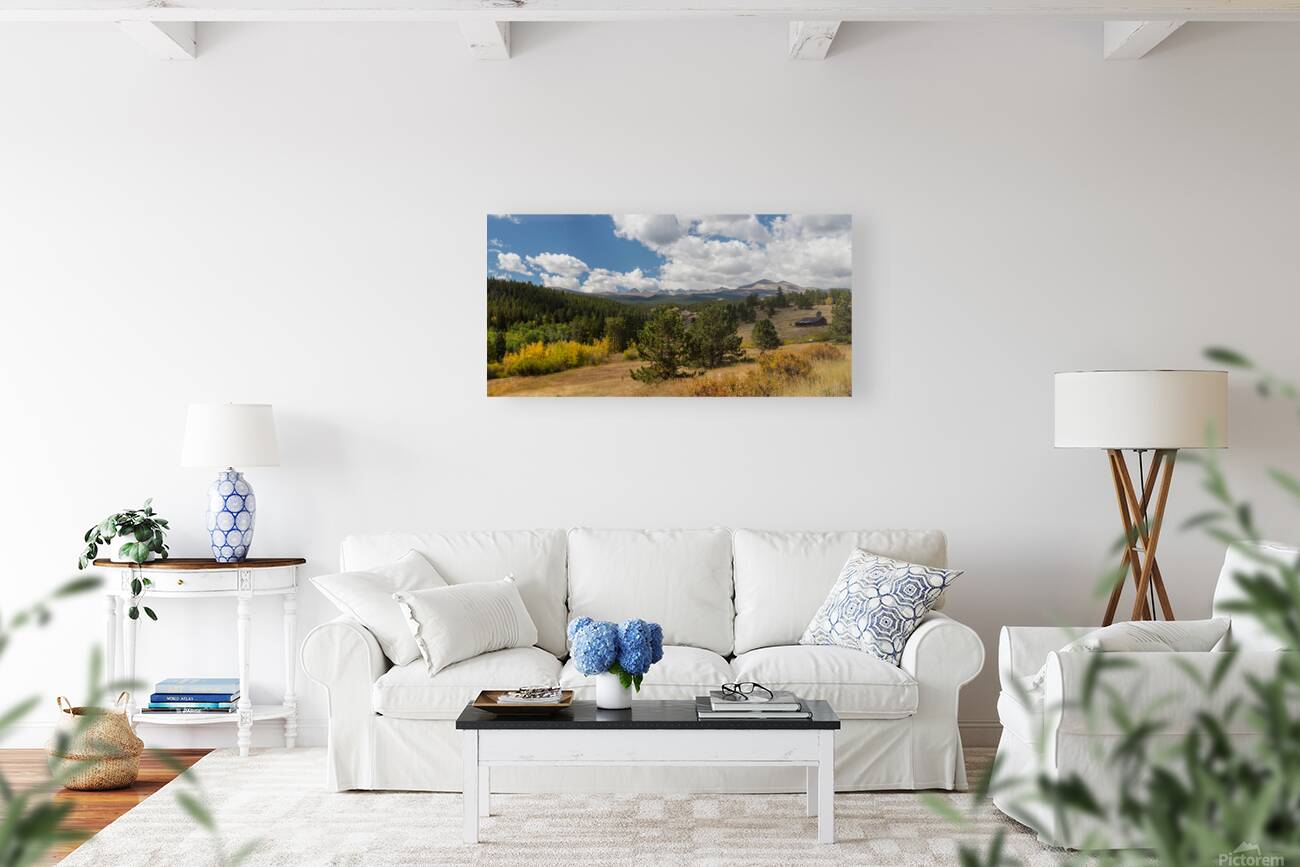 James Canyon Autumn Peaks Panoramic View Reproduction