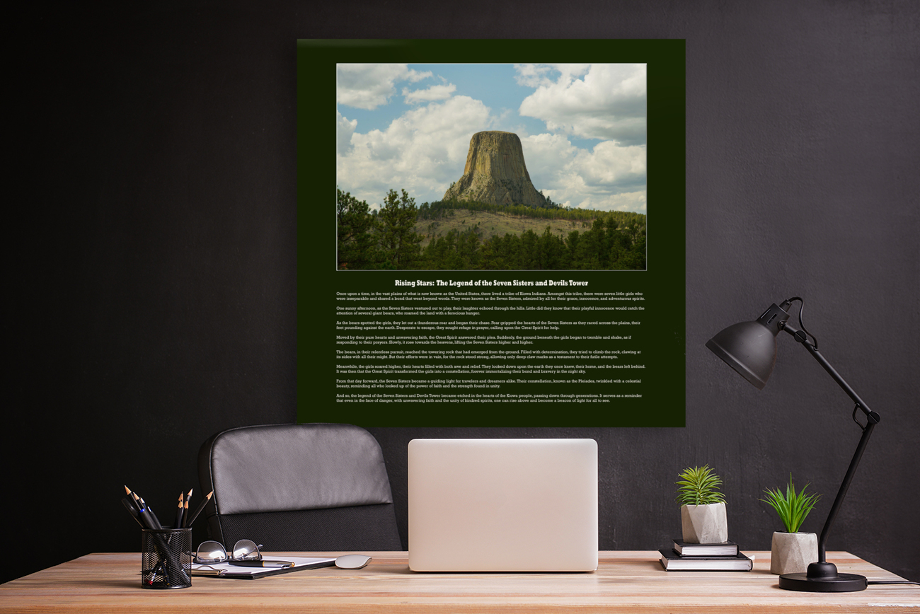 Rising Stars: The Legend of the Seven Sisters and Devils Tower  Reproduction