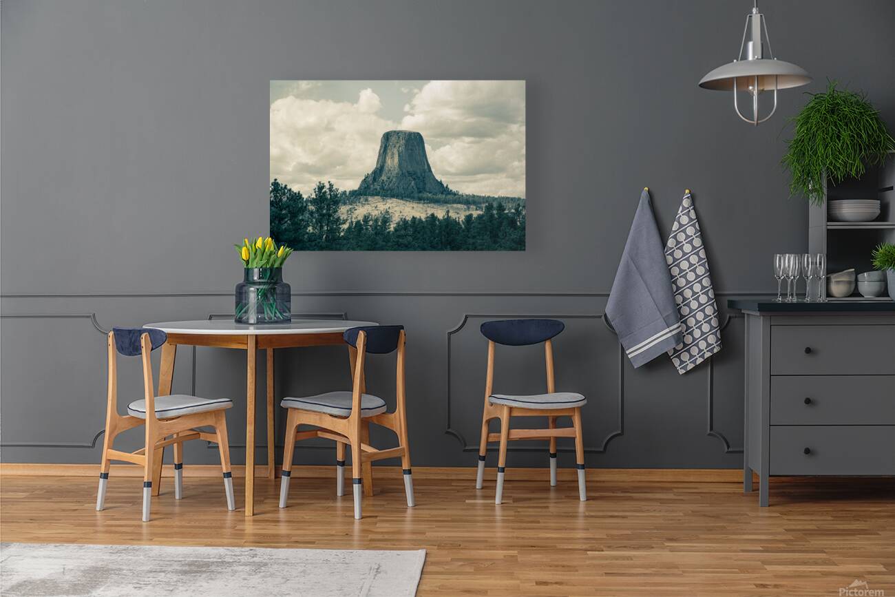 Devils Tower also called Grizzly Bear Lodge Reproduction