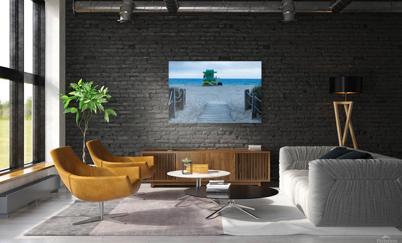 Inviting Stormy Miami Beach Reproduction