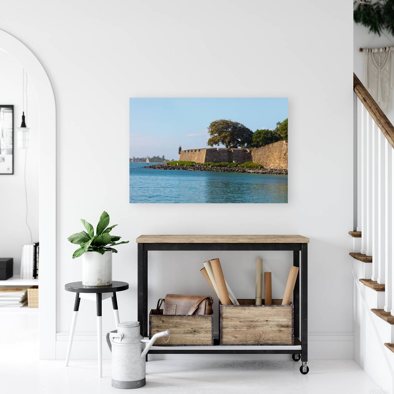 Coastal Beauty of San Juan Puerto Rico Reproduction