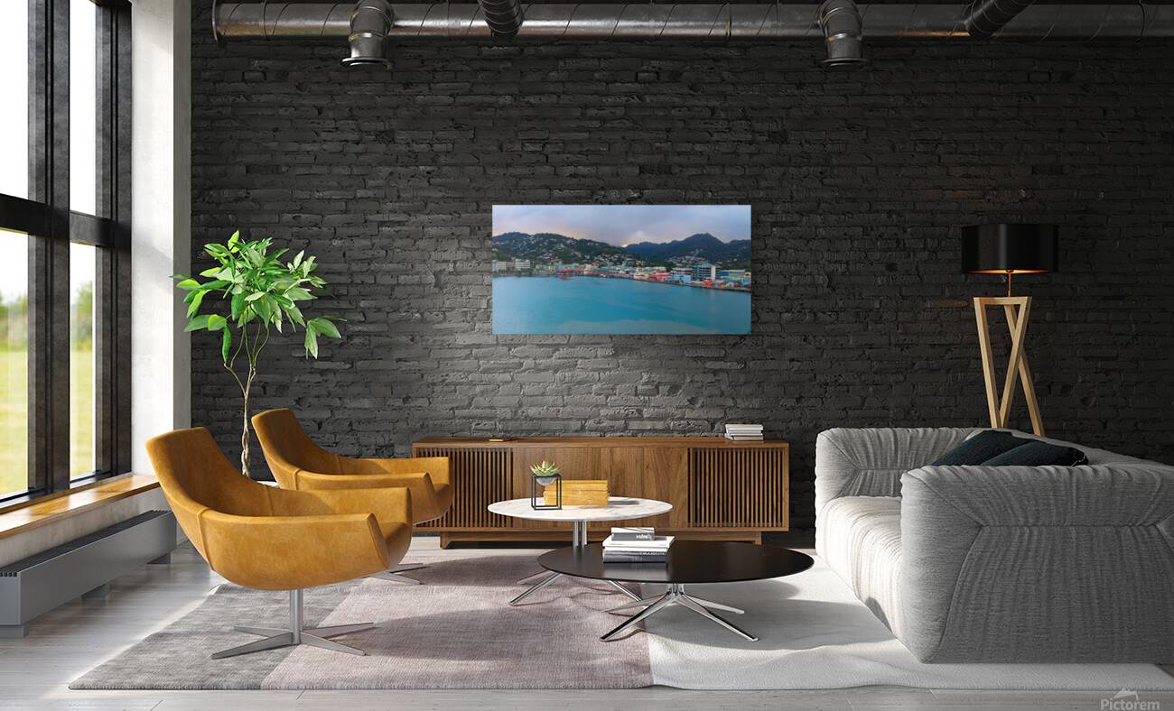 Saint Lucia Castries Panorama Part 2 Reproduction