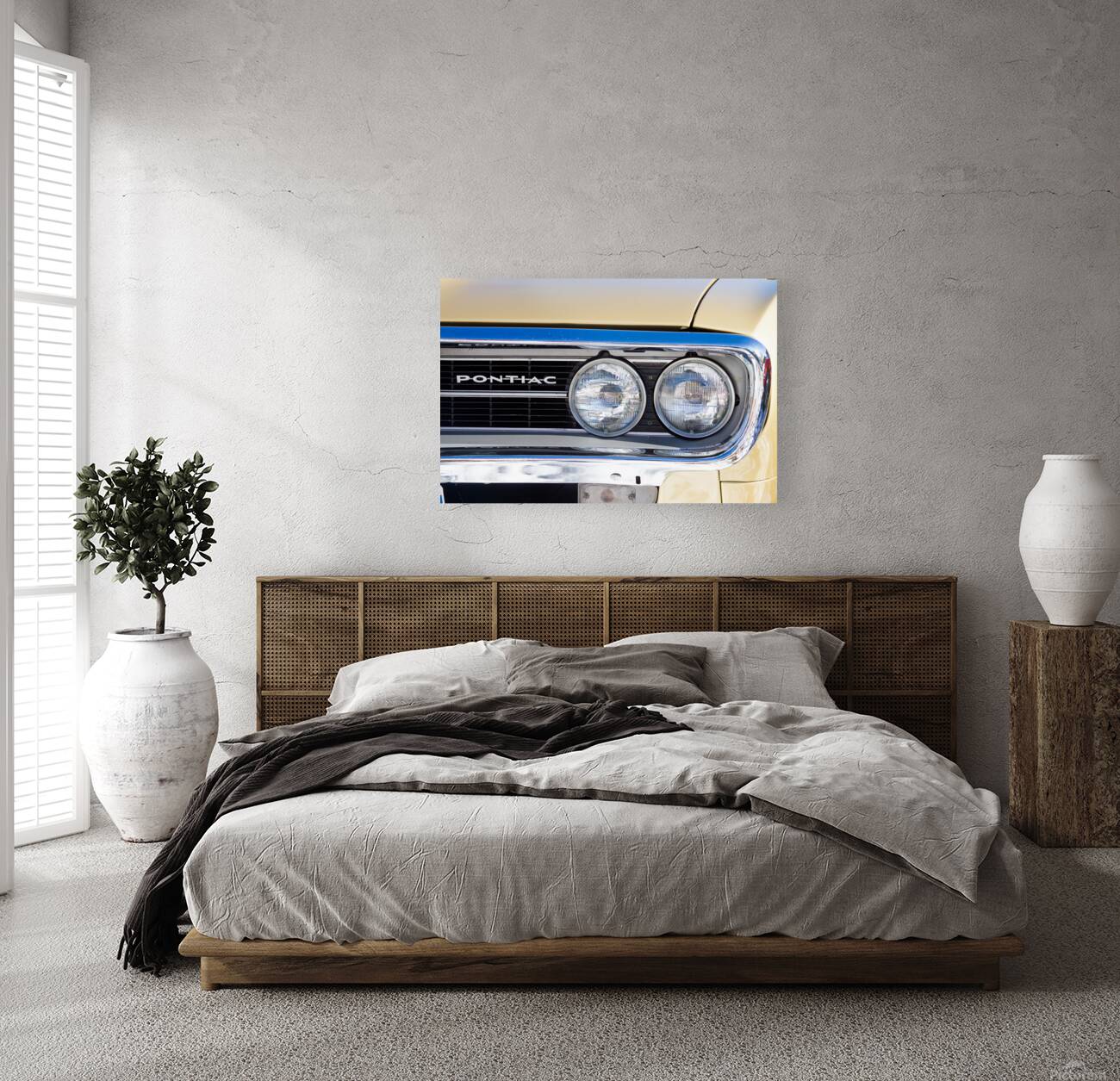 Pontiac Gold Firebird Close Up Driver Side Front Reproduction