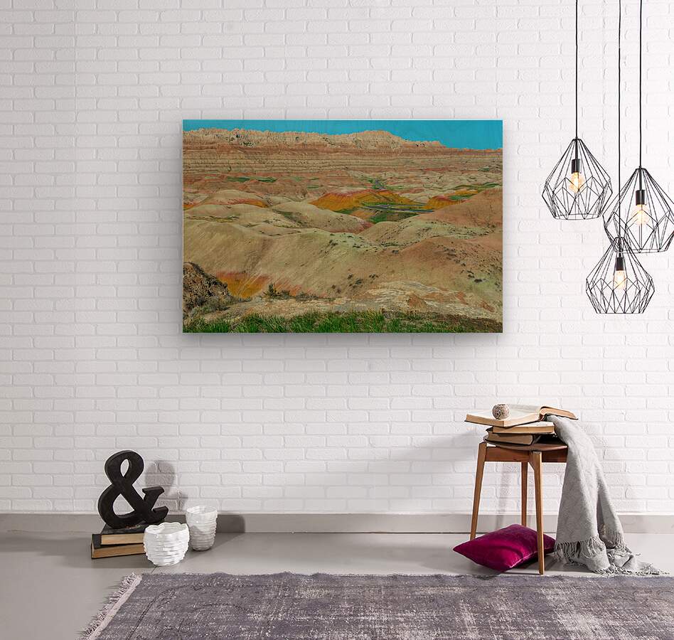 Discover the Vibrant Beauty of Badlands National Park SD  Wood print