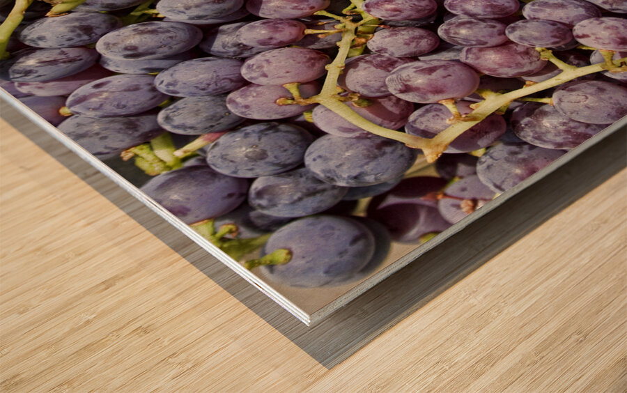 Grapes Up Cluse Wood print