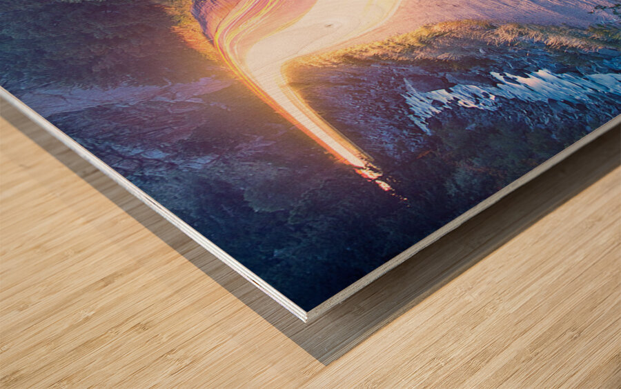 Boulder County Colorado Blazing Canyon View Wood print