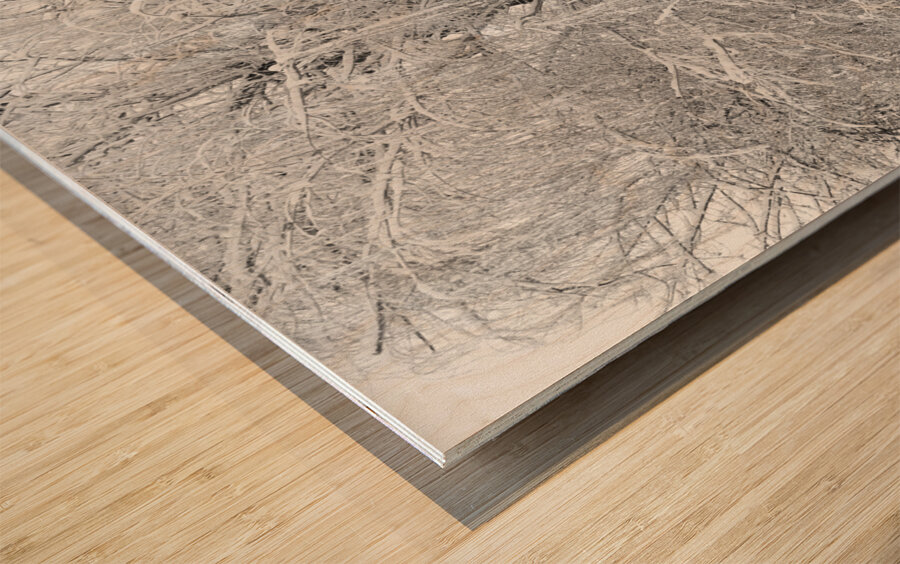 Three Trees Wood print