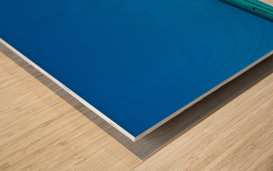 White Sand Blue Lagoon Wood print