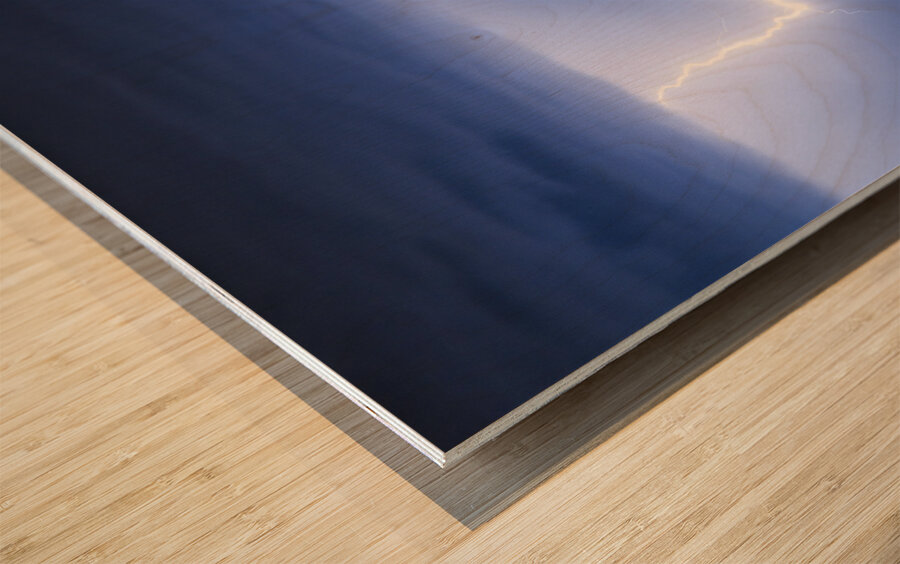 C2G Lightning Strike Wood print