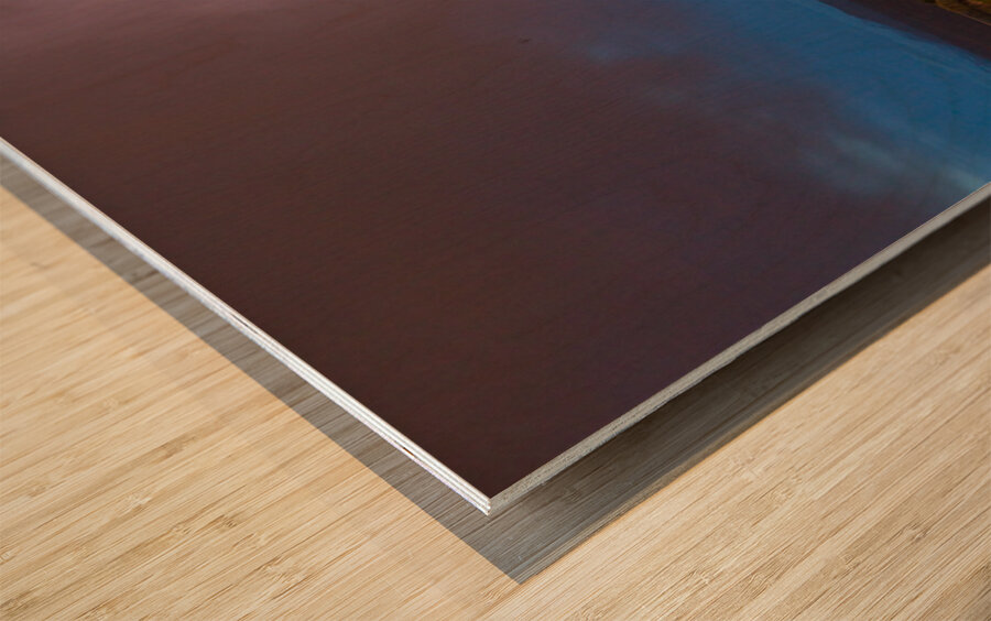 Lightning Striking Longs Peak Foothills 8 Wood print