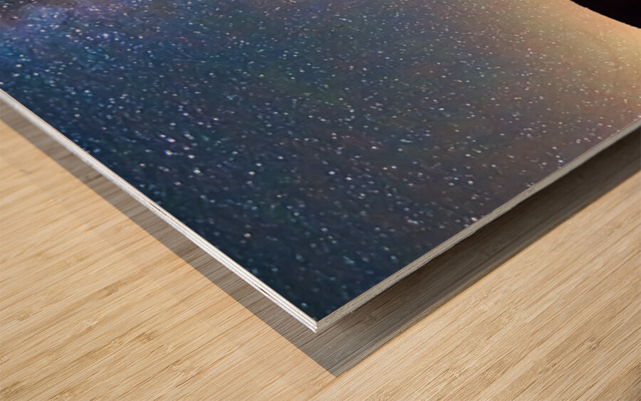 Walking Bridge to The Milky Way Wood print