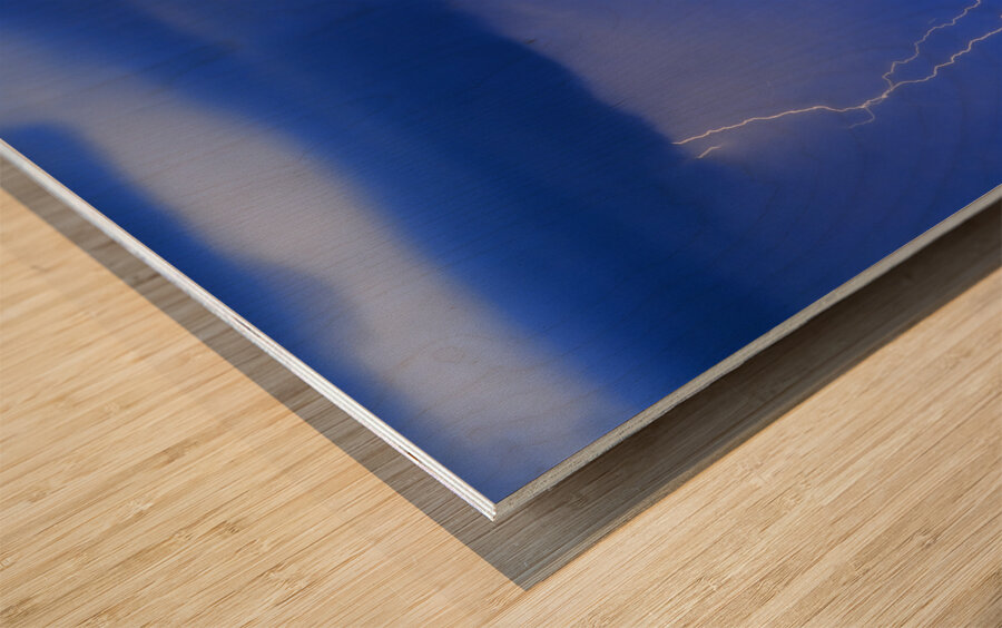 Colorful Sonoran Desert Storm Wood print