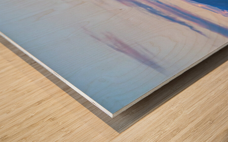 Colorado Sand Dunes First Light Sunrise Panorama Wood print