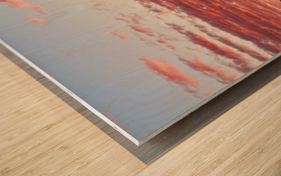 Arizona Four Peaks Mountain Colorful View Wood print