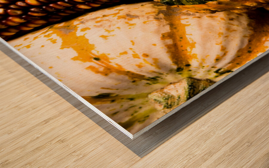 Natures Mosaic An Autumn Harvest Wood print