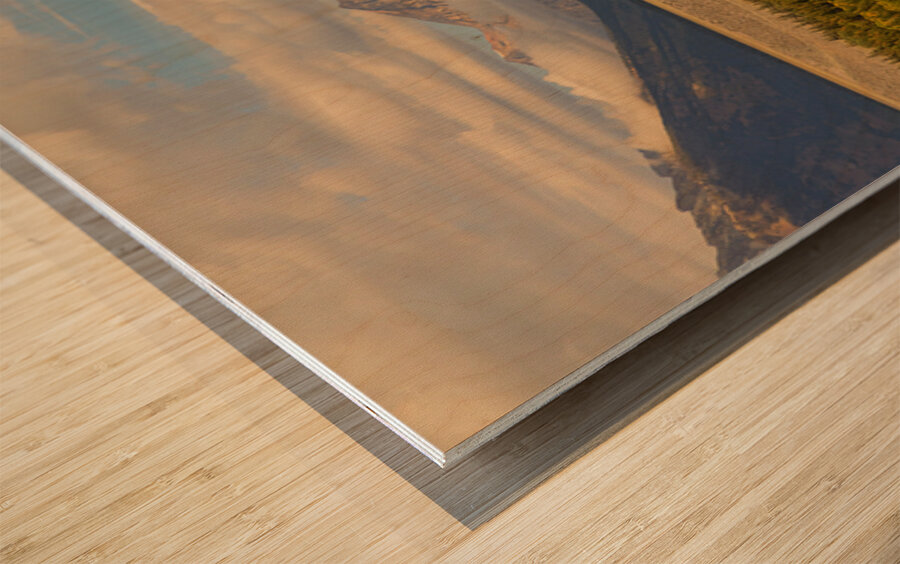 Autumn Grandeur Teton Mountain Range Wood print