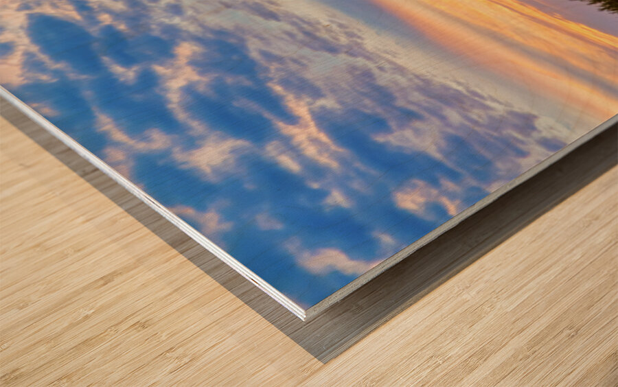Colorful Sonoran Desert Sunrise in Beautiful Arizona Wood print