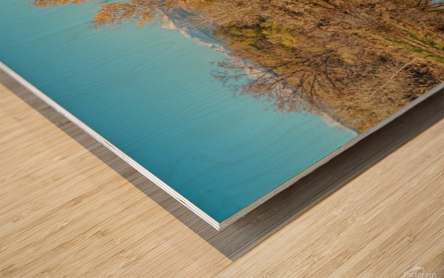 Autumn CO Twin Peaks Golden Ponds Reflections Wood print