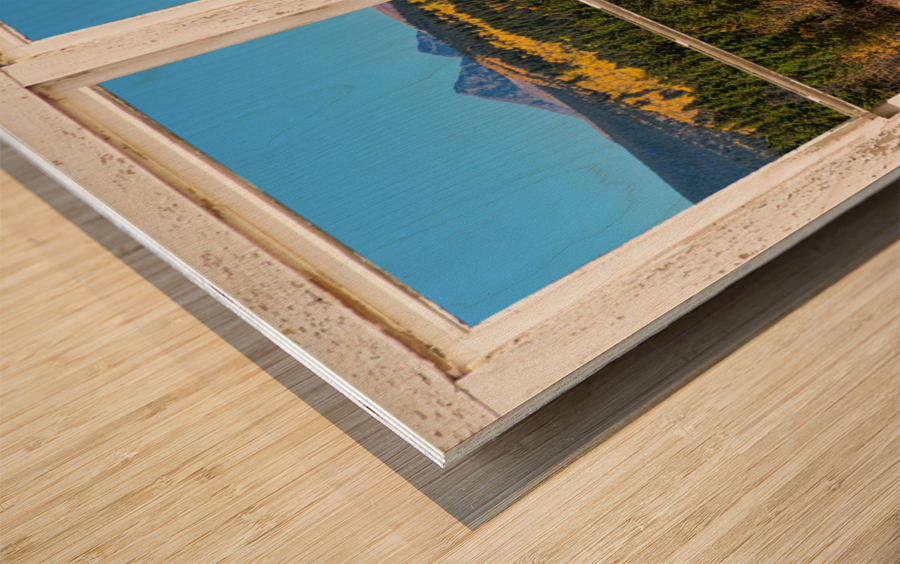 High Elevation Rocky Mountain Peaks Barn Window Wood print