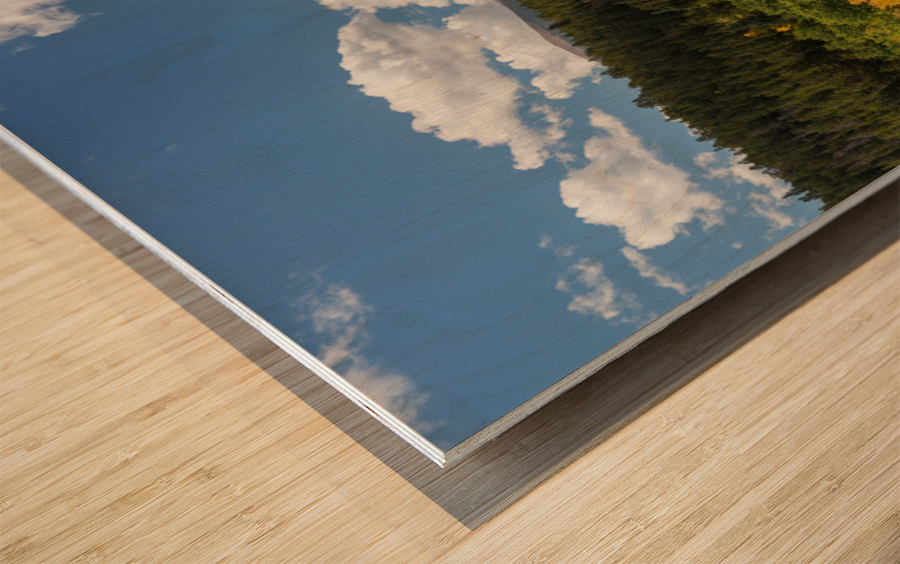 James Canyon Autumn Peaks Panoramic View Wood print