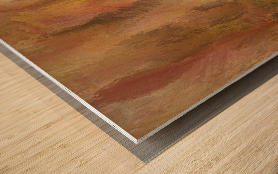 Young Buffalo Wood print