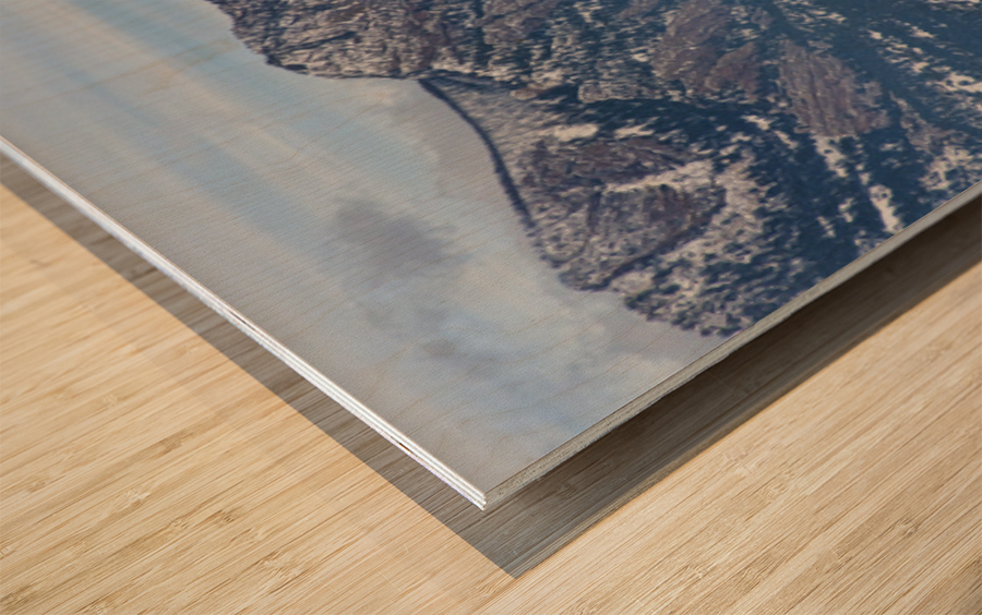 Flatirons Longs Peak Rocky Mountain Panorama Wood print