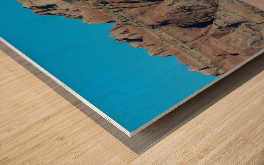 Contrasting Colors and Textures in the Badlands of South Dakota Wood print