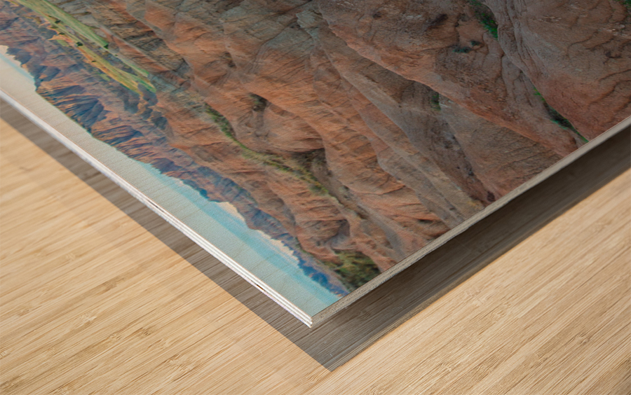Captivating Badlands - A Nature Landscape Beckoning Exploration Wood print