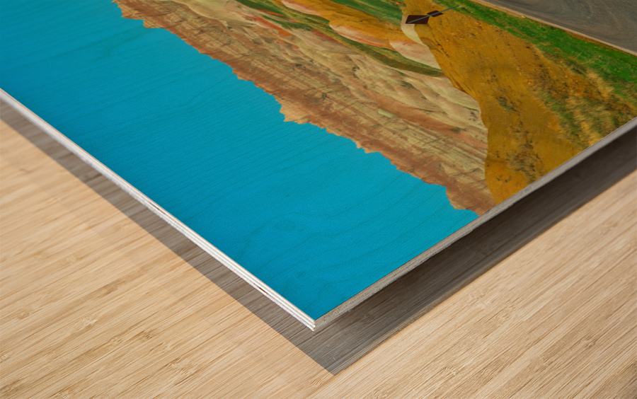 Colorful Winding Roads - Exploring the Badlands in South Dakota Wood print