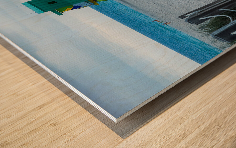 Inviting Stormy Miami Beach Wood print