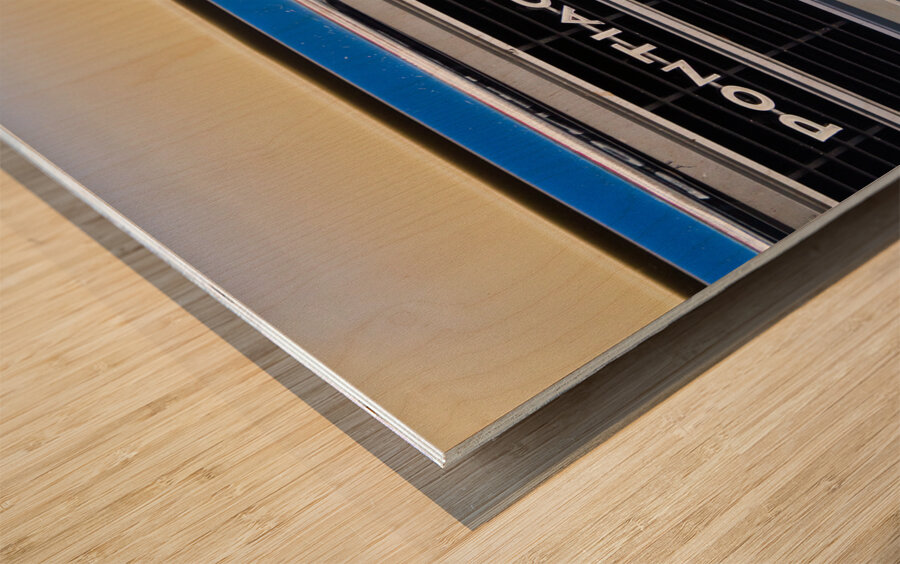 Pontiac Gold Firebird Close Up Driver Side Front Wood print