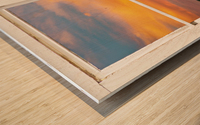 Colorful Southwest Desert Rustic Window View Impression sur bois