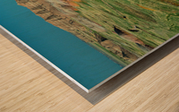 Colorful Layers - Geologic Splendor at Badlands Overlook Impression sur bois