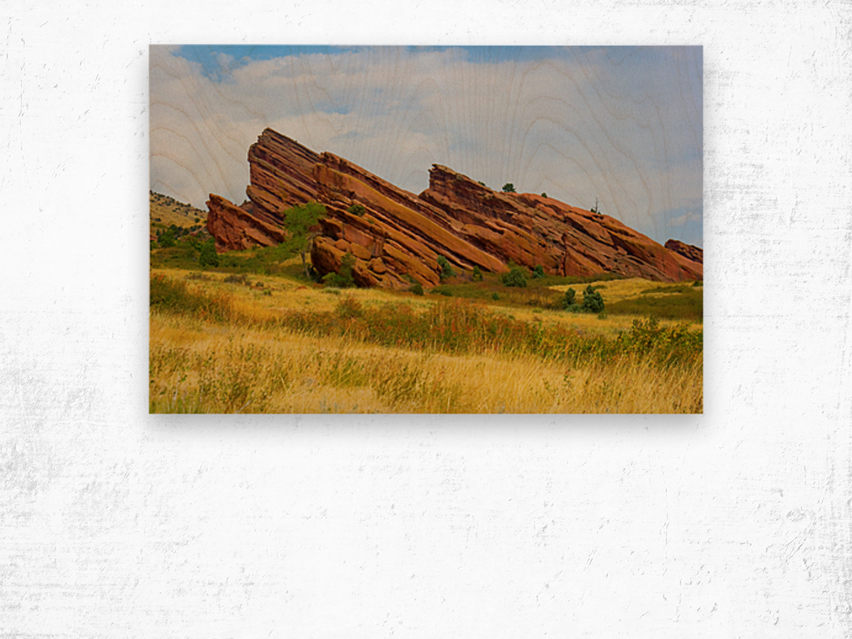 Red Rocks Morrison Colorado Wood print
