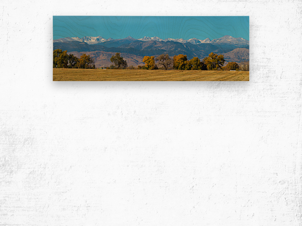 Front Range Horizon - A Boulder County Panorama Wood print